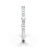 14K White Gold Vintage Floral Scroll Wedding Ring