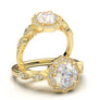 Vintage-Look Round with Halo Engagement RingWomen's Moissanite Engagement Ring | | Round Engagement Ring | Will You Marry MeHalo