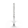 14K White Gold Half Eternity Stackable Moissanite Wedding Band