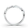 White Gold Floral Vintage Wedding Band