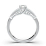 White Gold Vintage Art Deco Filigree Ring