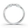 White Gold Twisted Swirl Wedding Band