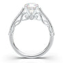 White Gold Vintage Filigree Infinity Ring