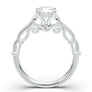 White Gold Vintage Tapered Ring