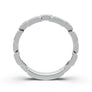 White Gold Twisted Link Band