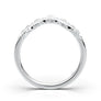 White Gold Contour Filigree Wedding Band