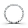 White Gold Vintage Marquise Bar Band