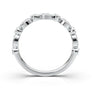 White Gold Vintage Stackable Bezel Band