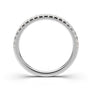 White Gold U-Cut Wedding Band