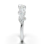 White Gold Floral Vintage Wedding Band