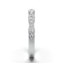White Gold Vintage Marquise Stackable Band