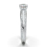 White Gold Vintage Filigree Knife Edge Ring