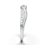 White Gold Twisted Half Diamond Band