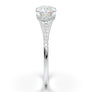 White Gold Dainty Vintage Milgrain Ring