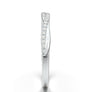White Gold Infinity Milgrain Band