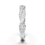 White Gold Infinity U-Cut Diamond Band