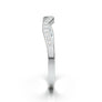 White Gold Curved Delicate Wedding Band