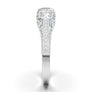 White Gold Vintage Milgrain Filigree Signet Ring