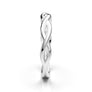White Gold Infinity Plain Solitaire Band