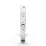 White Gold Vintage Filigree Bezel Set Band