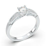 White Gold Vintage Art Deco Filigree Ring