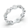 White Gold Vintage Stackable Circle Band