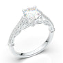 White Gold Vintage Filigree Infinity Ring