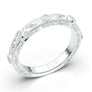 White Gold Vintage Filigree Bezel Set Band