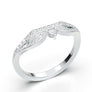 White Gold Vintage Curved Tiara Band