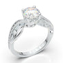 White Gold Floral Vintage Filigree Ring
