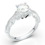 White Gold Vintage Tapered Ring