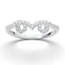 White Gold Twisted Swirl Wedding Band