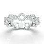 White Gold Vintage Stackable Circle Band