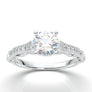 White Gold Vintage Tapered Ring