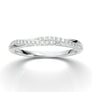 White Gold Infinity Milgrain Band