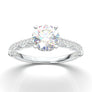 White Gold Vintage Basket Ring