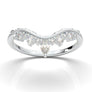 White Gold Contour Filigree Wedding Band