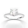 White Gold Dainty Vintage Milgrain Ring