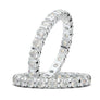Rose Gold Eternity Band Bar Set 1.5 Carat