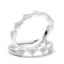 White Gold Vintage Pointed Crown Wedding Band