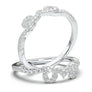 White Gold Twisted Swirl Wedding Band