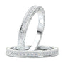 White Gold Vintage Filigree Band