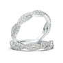 White Gold Infinity U-Cut Diamond Band