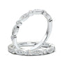 White Gold Vintage Stackable Prong Band