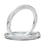 White Gold Infinity Milgrain Band