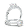 White Gold Vintage Basket Ring