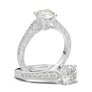 White Gold Vintage Flower Filigree Ring