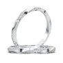 White Gold Twisted Alternating Diamond Band