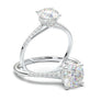 White Gold Dainty Vintage Milgrain Ring