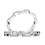 White Gold Twisted Link Band